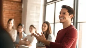 Hombre sonriendo, ¿Cuánto tiempo dura una ortodoncia?